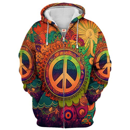 HIPPIE TQTHI08 Premium Microfleece Zip Hoodie