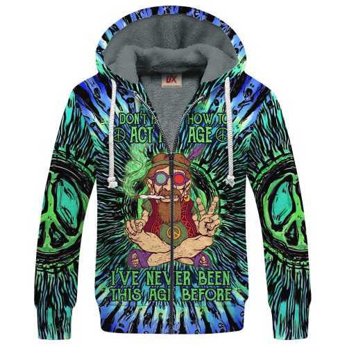 HIPPIE HBLTHI8 Premium Heavy Fleece Zip Hoodie