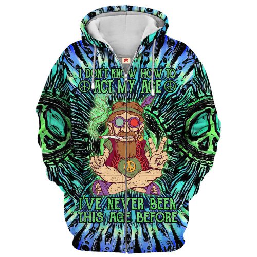 HIPPIE HBLTHI8 Premium Microfleece Zip Hoodie