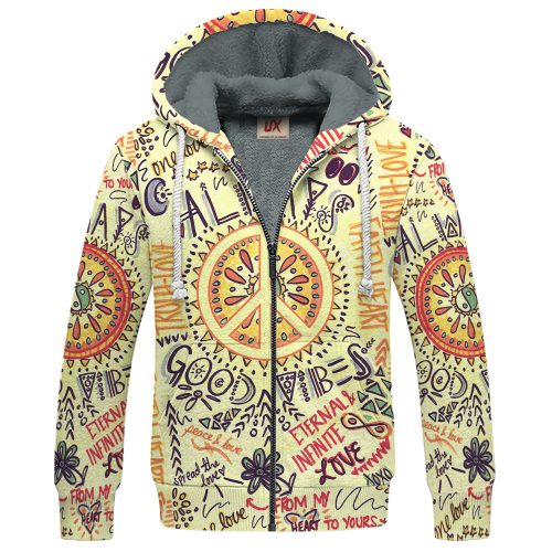 HIPPIE HBLTHI10 Premium Heavy Fleece Zip Hoodie