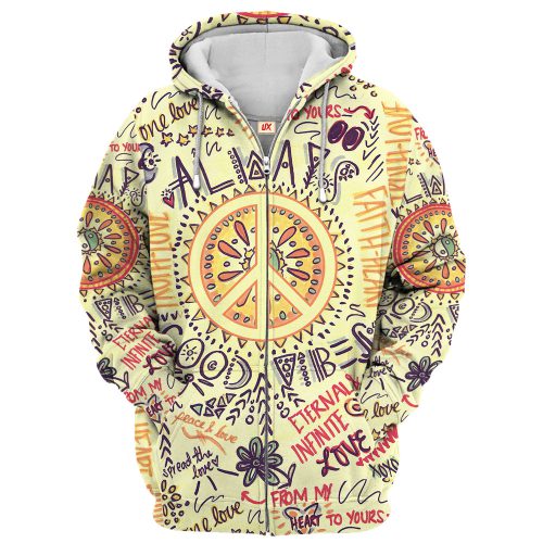 HIPPIE HBLTHI10 Premium Microfleece Zip Hoodie