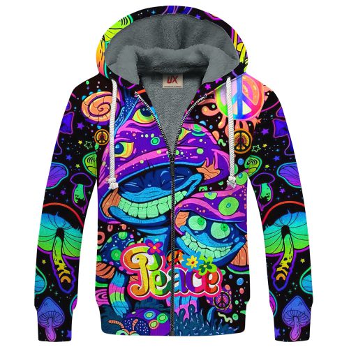 HIPPIE TQTHI14 Premium Heavy Fleece Zip Hoodie