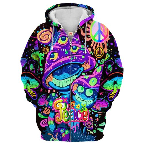 HIPPIE TQTHI14 Premium Microfleece Zip Hoodie