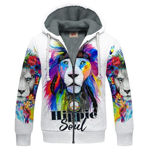 HIPPIE HBLTHI14 Premium Heavy Fleece Zip Hoodie