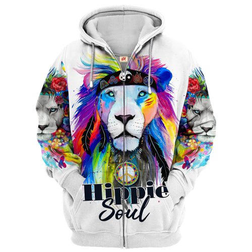 HIPPIE HBLTHI14 Premium Microfleece Zip Hoodie