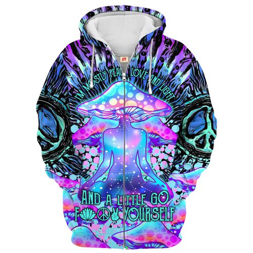 HIPPIE HBLTHI17 Premium Microfleece Zip Hoodie