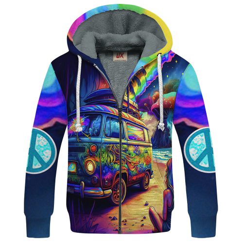 HIPPIE TQTHI17 Premium Heavy Fleece Zip Hoodie