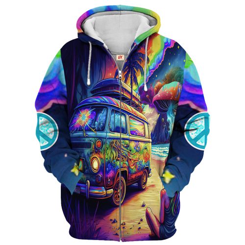 HIPPIE TQTHI17 Premium Microfleece Zip Hoodie