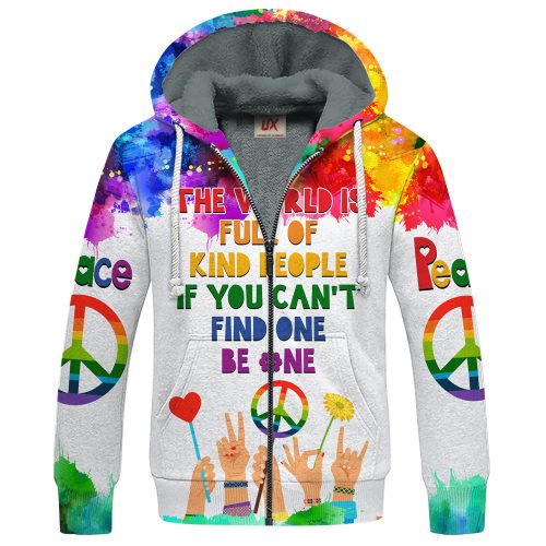 HIPPIE HBLTHI18 Premium Heavy Fleece Zip Hoodie