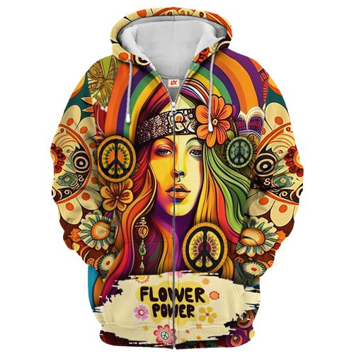 HIPPIE TQTHI19 Premium Microfleece Zip Hoodie