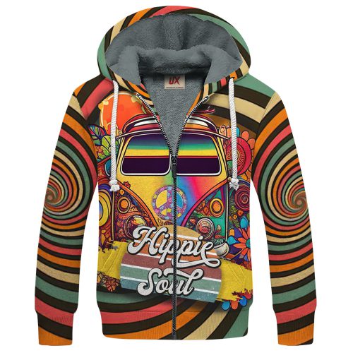 HIPPIE TQTHI20 Premium Heavy Fleece Zip Hoodie