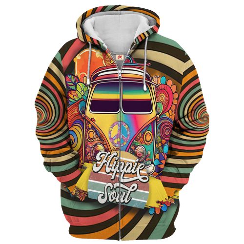 HIPPIE TQTHI20 Premium Microfleece Zip Hoodie