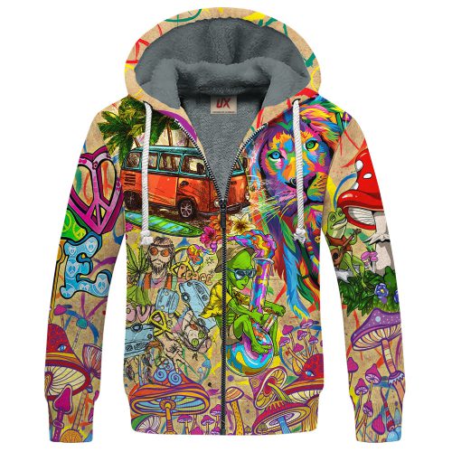 HIPPIE HBLTHI20 Premium Heavy Fleece Zip Hoodie