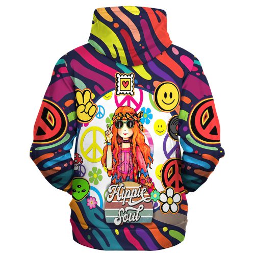 HIPPIE TQTHI24 Premium Microfleece Zip Hoodie