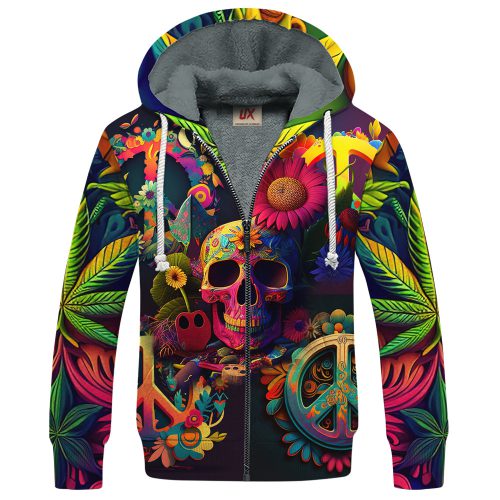 HIPPIE TQTHI25 Premium Heavy Fleece Zip Hoodie