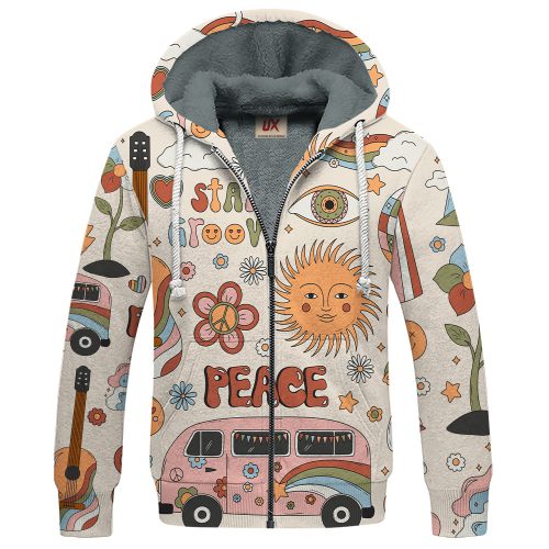 HIPPIE TTHI102 Premium Heavy Fleece Zip Hoodie