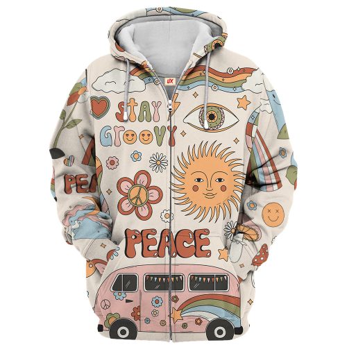 HIPPIE TTHI102 Premium Microfleece Zip Hoodie