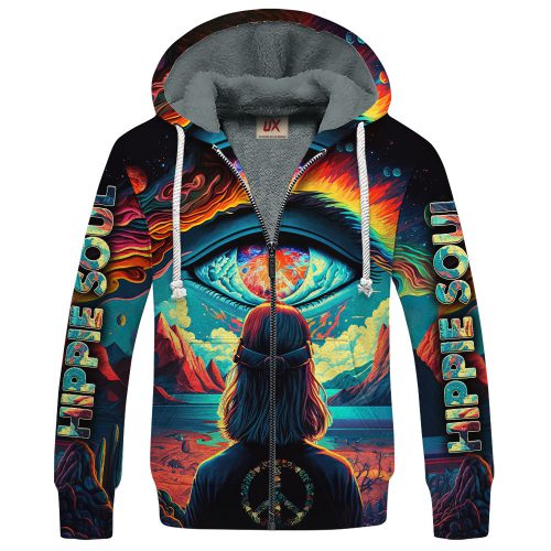 HIPPIE TTHI104 Premium Heavy Fleece Zip Hoodie