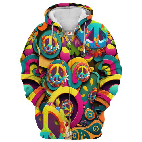 HIPPIE TQTHI26 Premium Microfleece Zip Hoodie