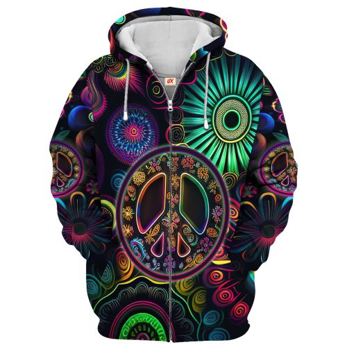 HIPPIE TQTHI28 Premium Microfleece Zip Hoodie