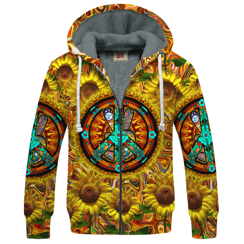 HIPPIE LTGO202 Premium Heavy Fleece Zip Hoodie