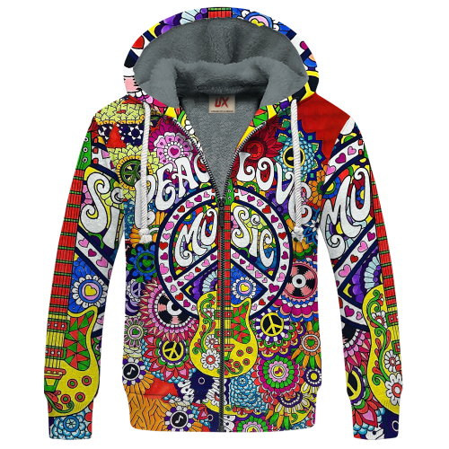 HIPPIE LTGO203 Premium Heavy Fleece Zip Hoodie