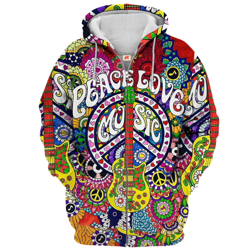 HIPPIE LTGO203 Premium Microfleece Zip Hoodie