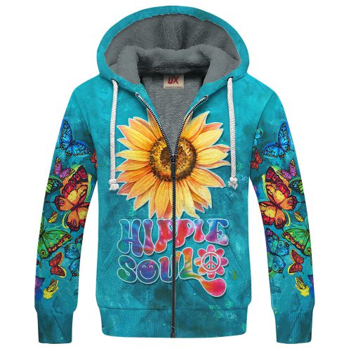 HIPPIE HBLTHI24 Premium Heavy Fleece Zip Hoodie