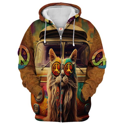 HIPPIE TQTHI31 Premium Microfleece Zip Hoodie