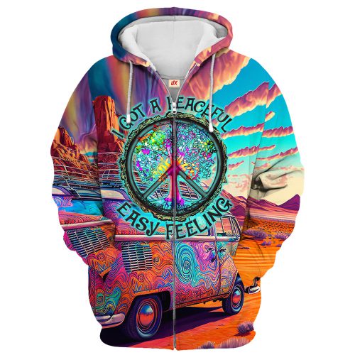 HIPPIE HBLTHI25 Premium Microfleece Zip Hoodie