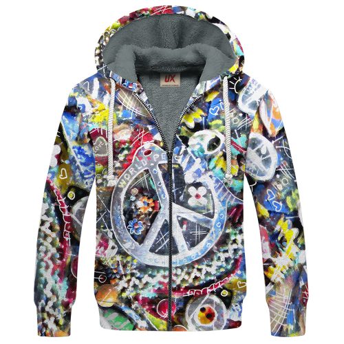 HIPPIE HBLTHI26 Premium Heavy Fleece Zip Hoodie