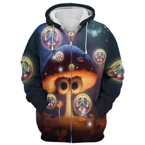 HIPPIE TQTHI32 Premium Microfleece Zip Hoodie