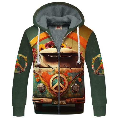 HIPPIE TQTHI34 Premium Heavy Fleece Zip Hoodie