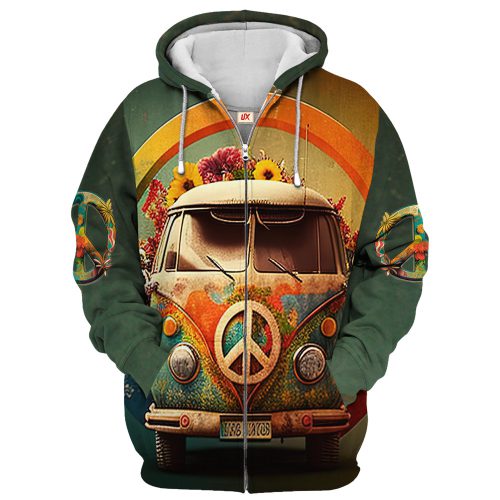 HIPPIE TQTHI34 Premium Microfleece Zip Hoodie