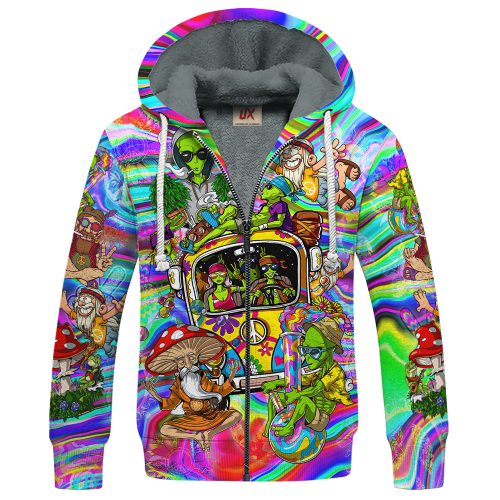 HIPPIE HBLTHI28 Premium Heavy Fleece Zip Hoodie