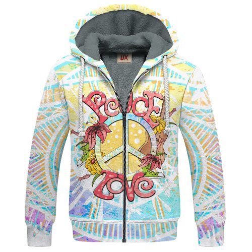 HIPPIE TTHI111 Premium Heavy Fleece Zip Hoodie