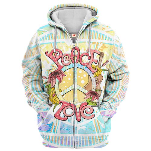 HIPPIE TTHI111 Premium Microfleece Zip Hoodie