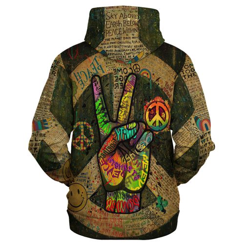 HIPPIE TQTHI42 Premium Heavy Fleece Zip Hoodie