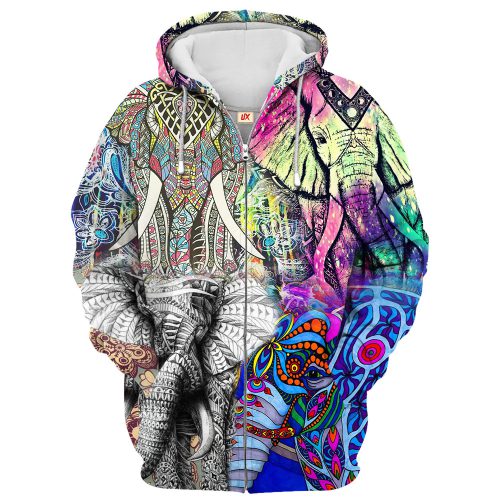 HIPPIE HBLTHI33 Premium Microfleece Zip Hoodie