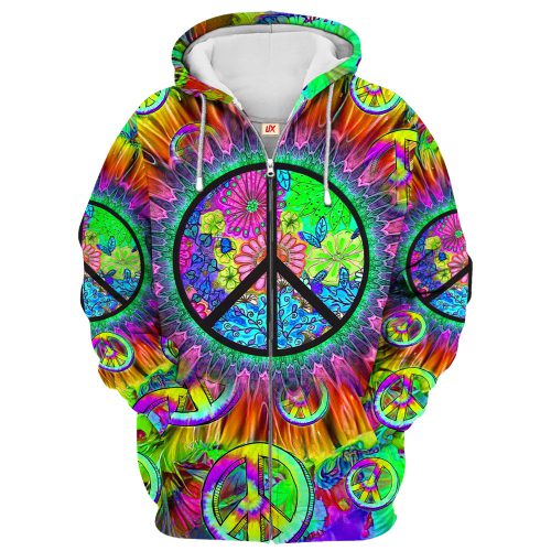 HIPPIE HBLTHI39 Premium Microfleece Zip Hoodie