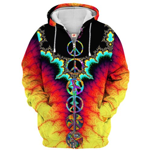 HIPPIE TTHI123 Premium Microfleece Zip Hoodie