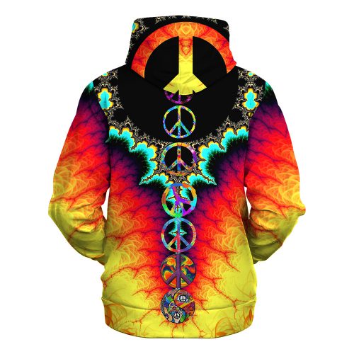 HIPPIE TTHI123 Premium Heavy Fleece Zip Hoodie