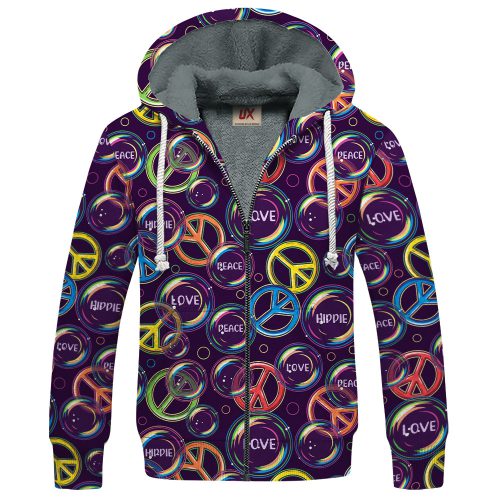 HIPPIE TTHI125 Premium Heavy Fleece Zip Hoodie