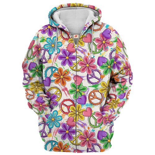 HIPPIE TTHI126 Premium Microfleece Zip Hoodie