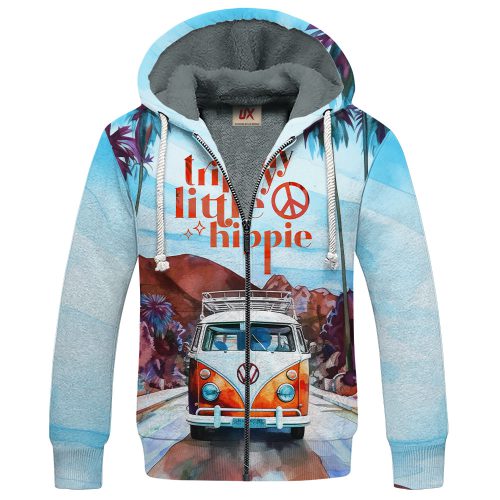 HIPPIE TTHI130 Premium Heavy Fleece Zip Hoodie