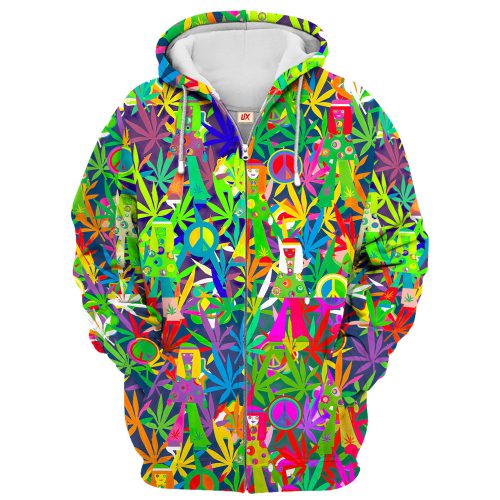 HIPPIE HBLTHI46 Premium Microfleece Zip Hoodie