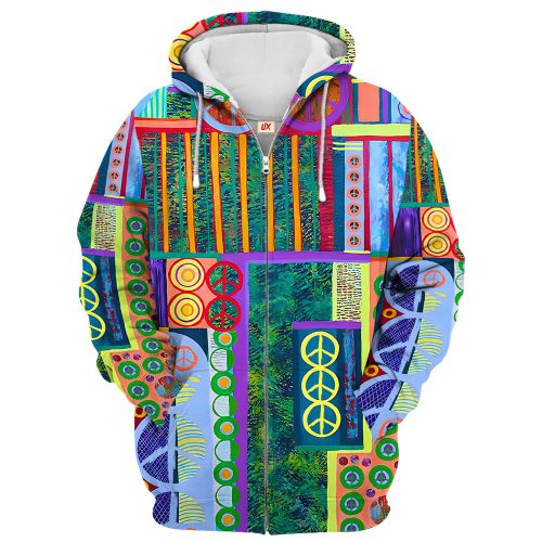 HIPPIE HBLTHI47 Premium Microfleece Zip Hoodie