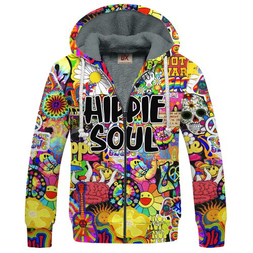 HIPPIE TTHI135 Premium Heavy Fleece Zip Hoodie