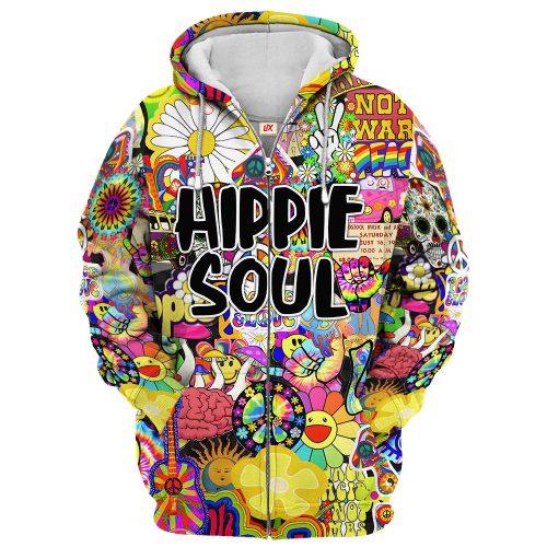 HIPPIE TTHI135 Premium Microfleece Zip Hoodie