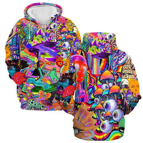 HIPPIE HBLTHI49 Premium Microfleece Zip Hoodie